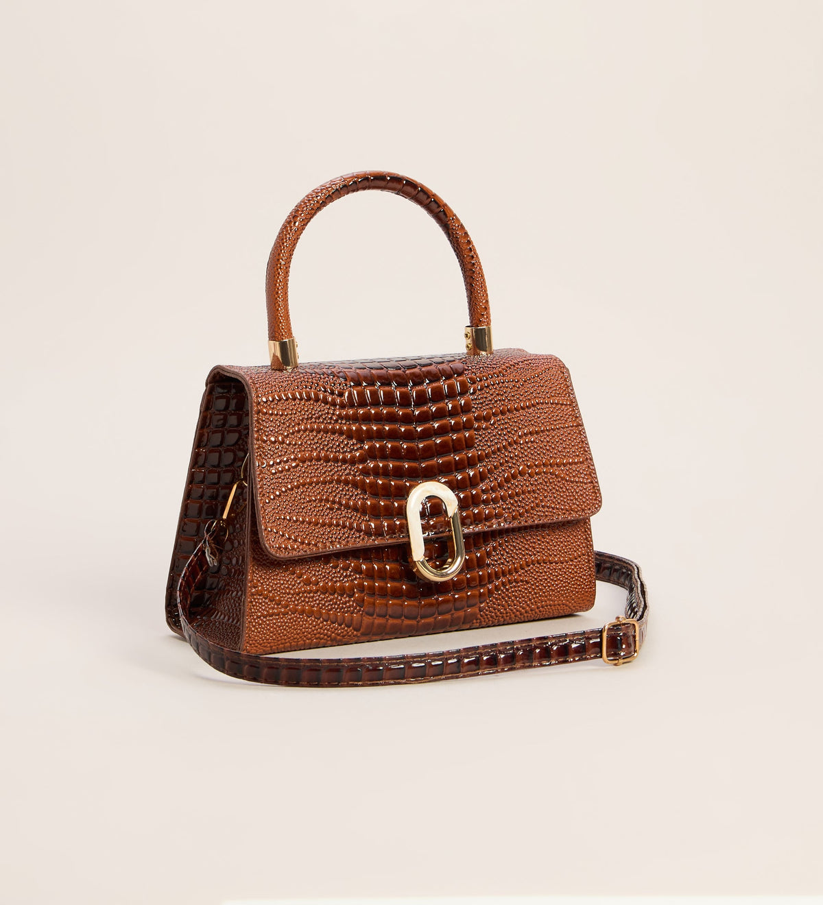 Bolso Handle The Day con Relieve Cocodrilo