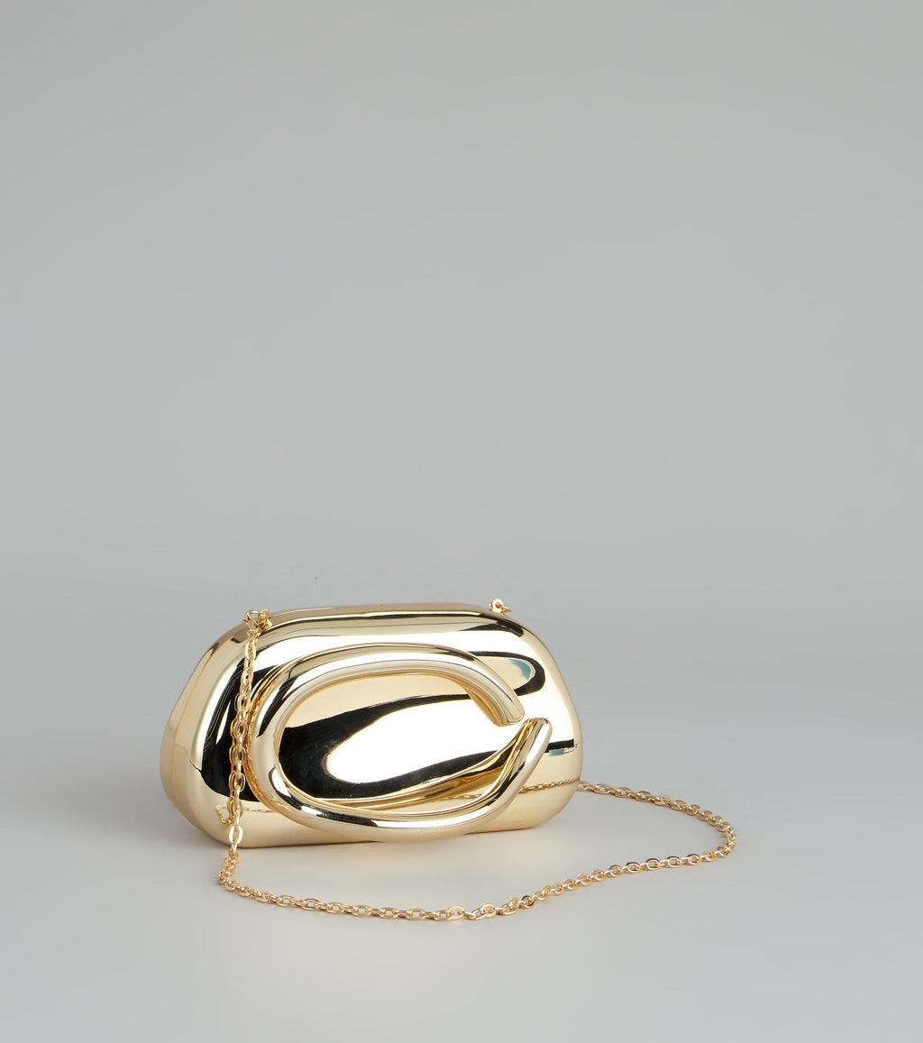 Bolso de Mano Metálico Touches