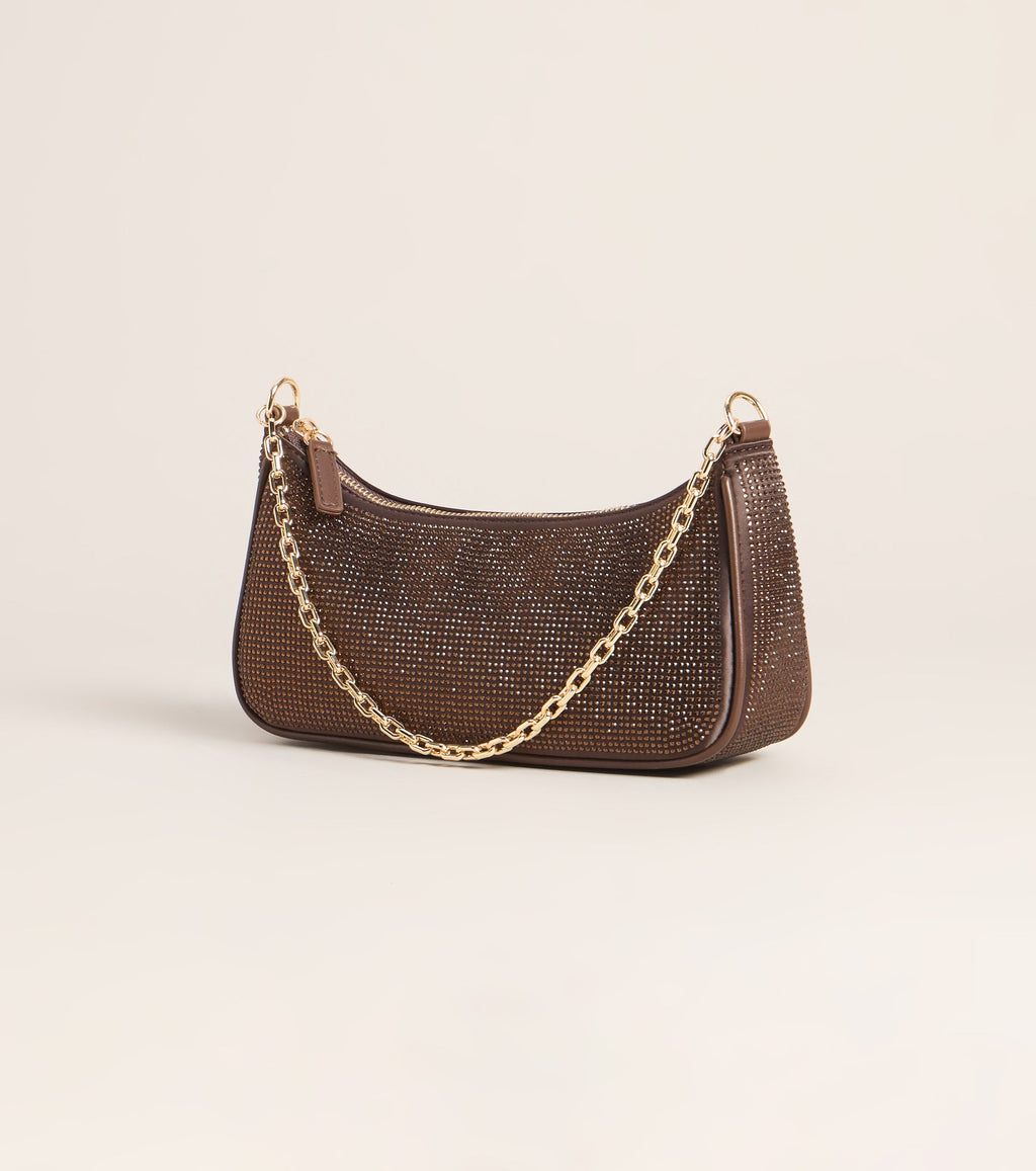 Bolso de Hombro On The List con Strass