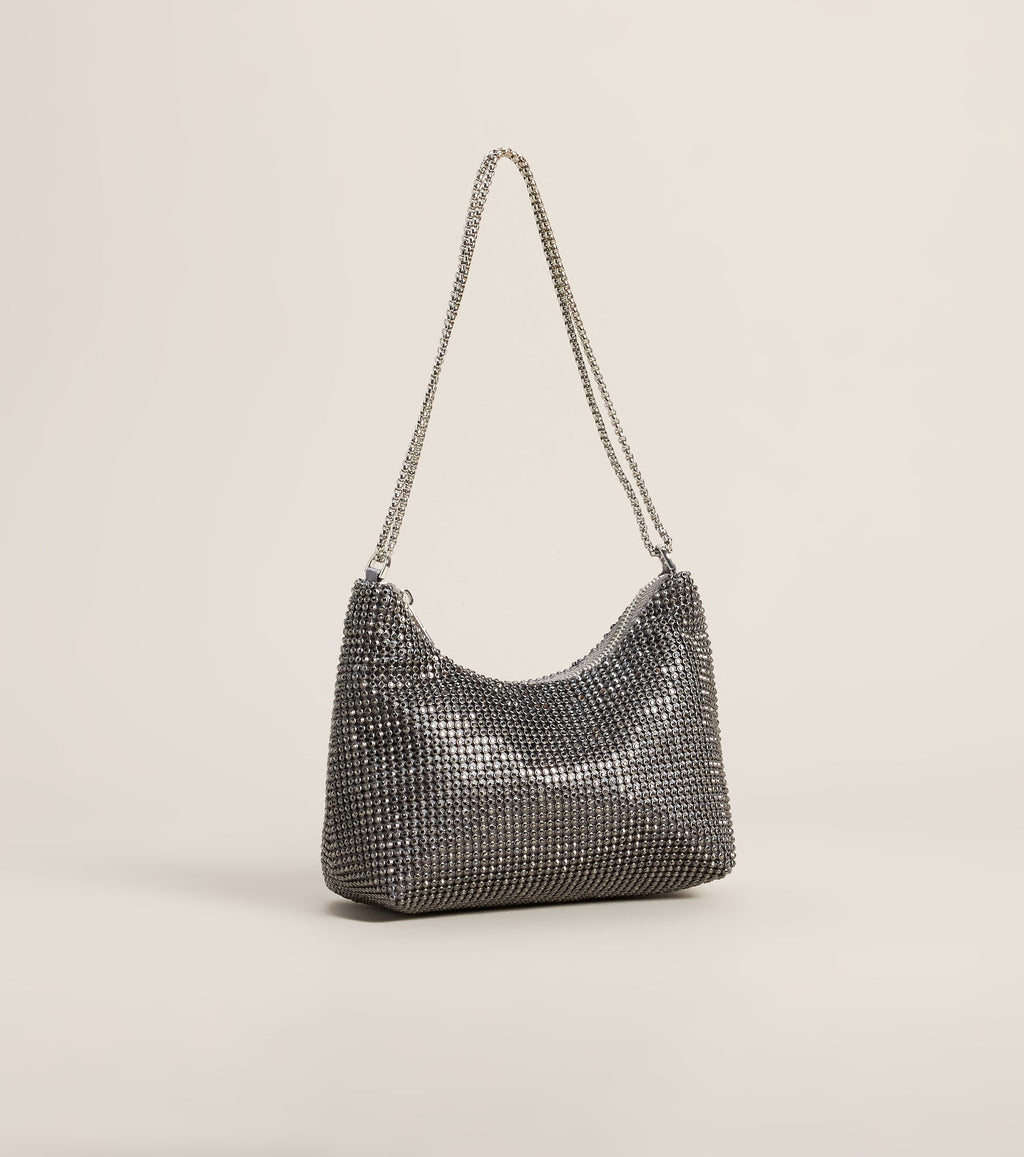 Bolso de Hombro Last Call Glam con Strass