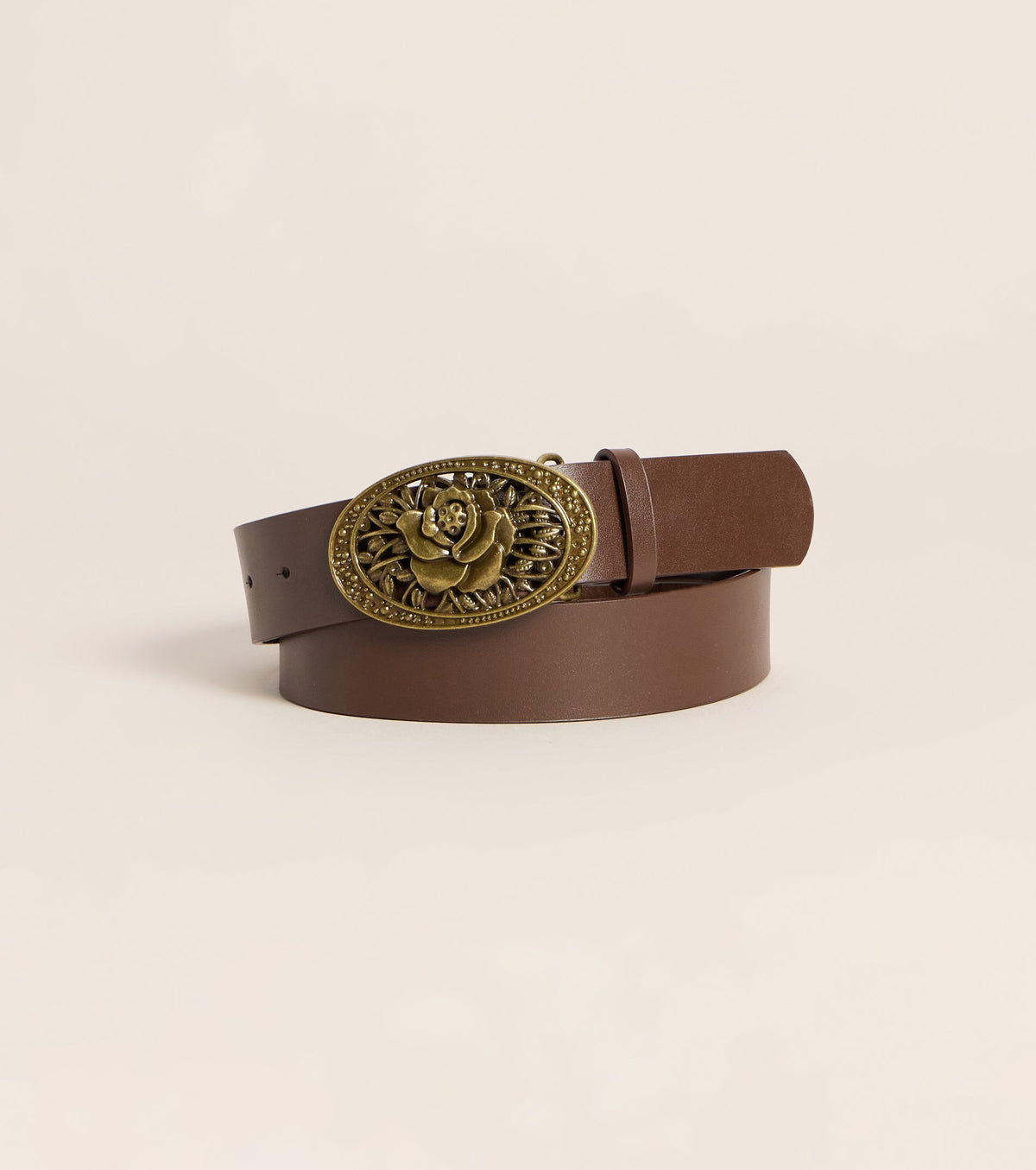 Cinturón Rose Rodeo Vintage con Hebilla Floral