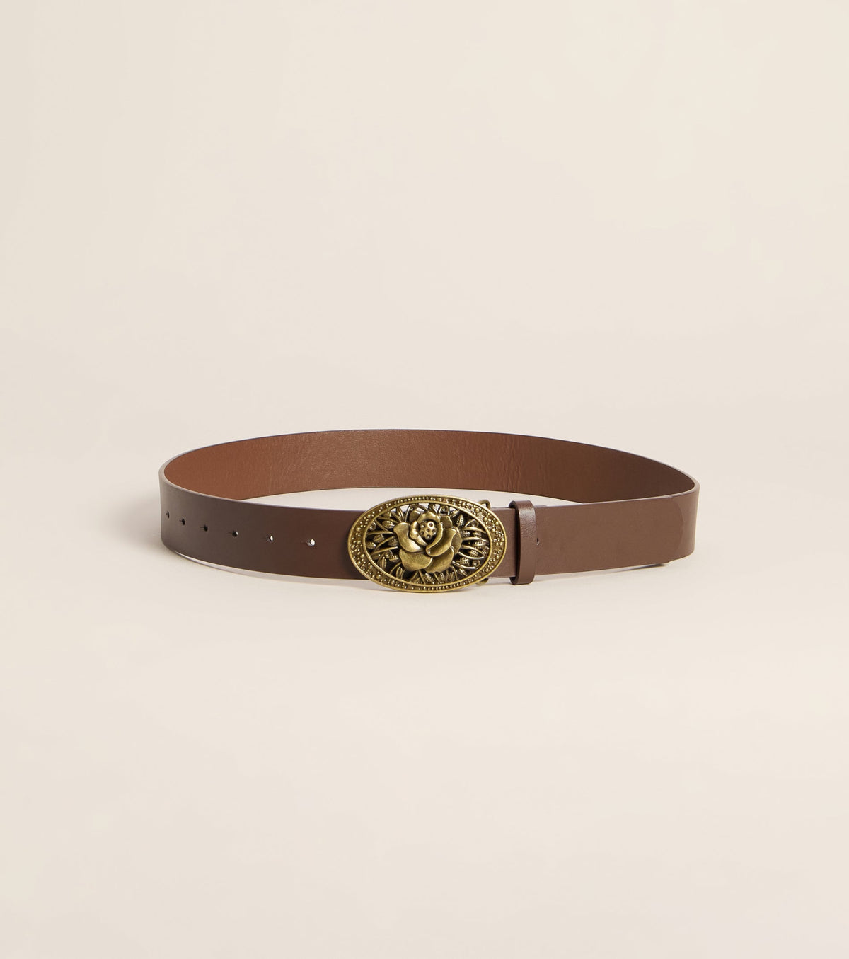 Cinturón Rose Rodeo Vintage con Hebilla Floral