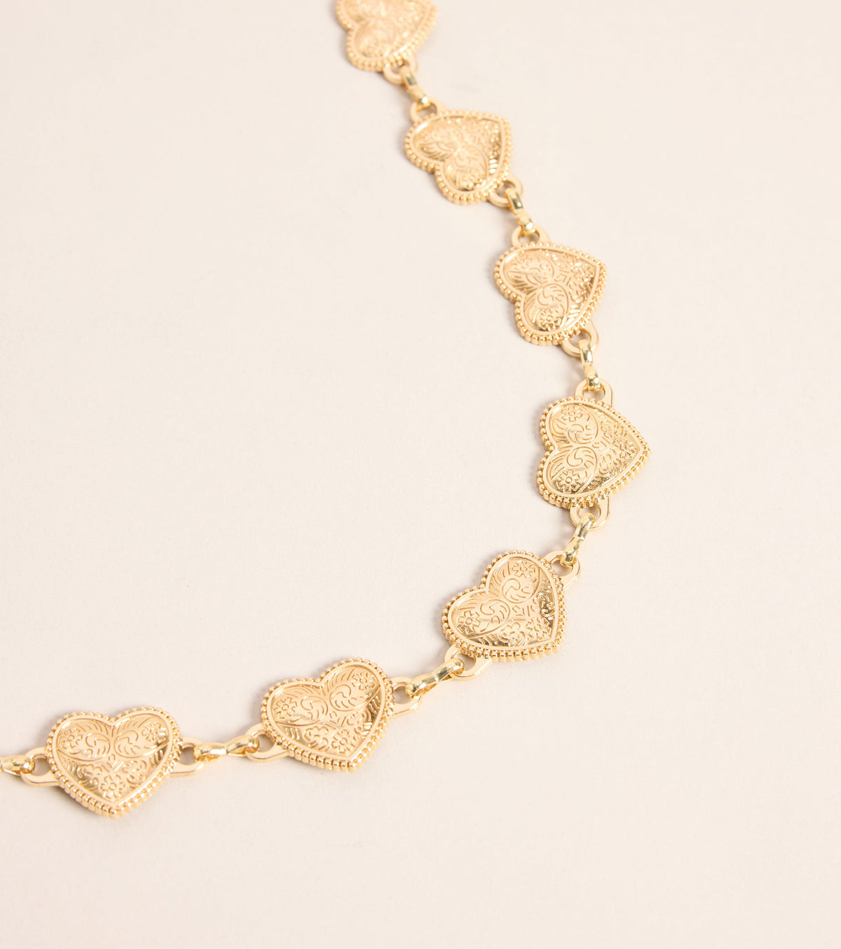 Cinturón de Cadena Vintage Charm con Concho de Corazón