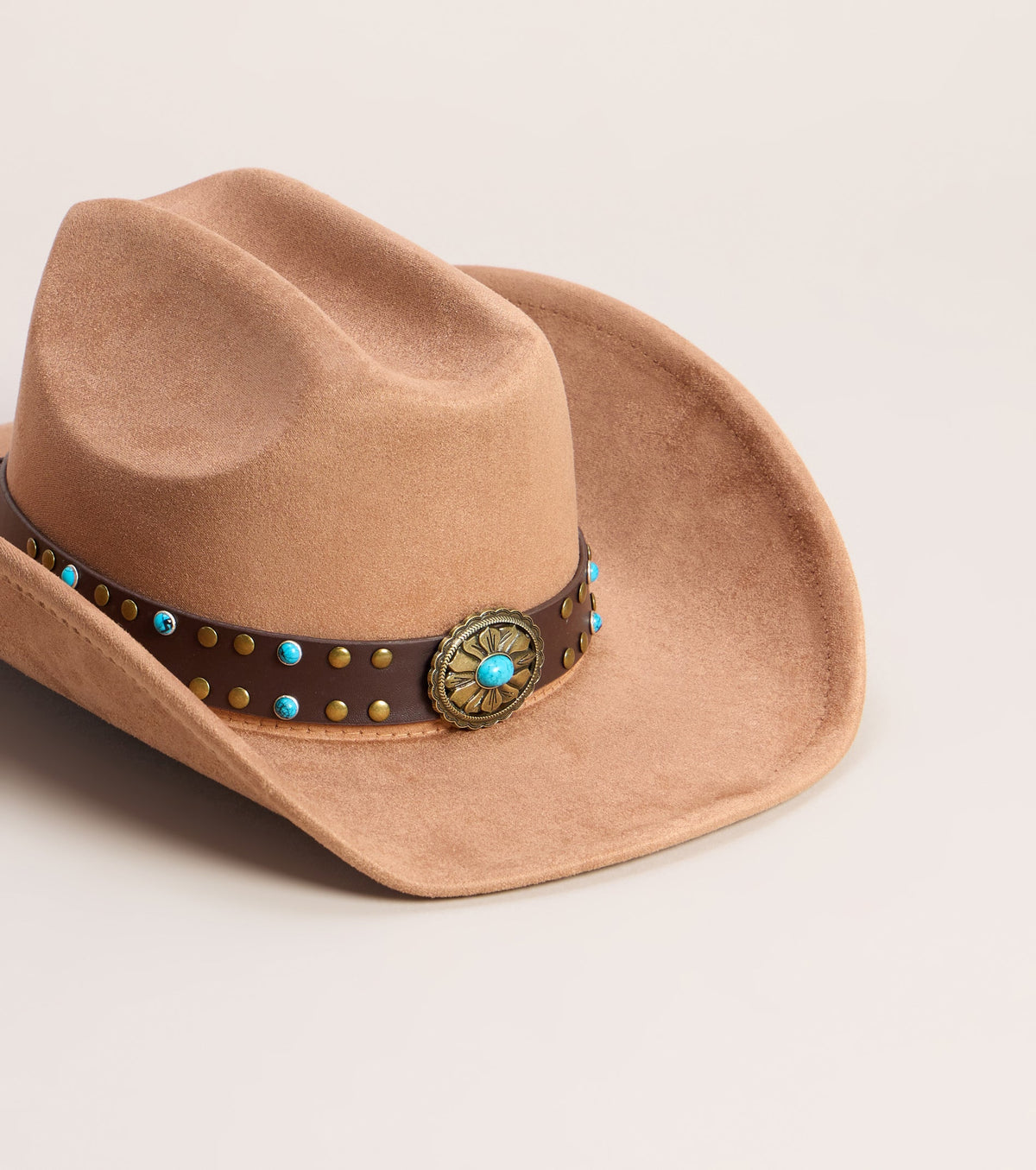 Sombrero Vaquero Desert Detail de Ante Sintético