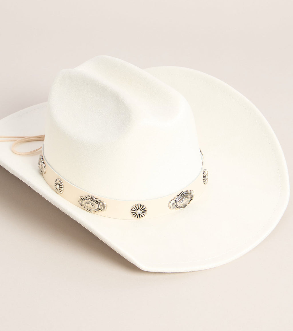 Sombrero Vaquero Western Drama con Concho Floral