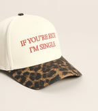 Gorra Trucker Text con Estampado Leopardo