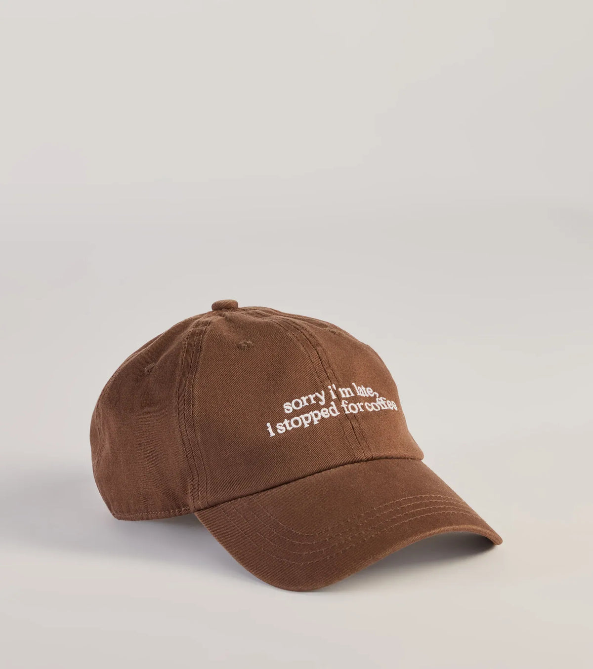Gorra Baseball Sorry I'm Late, I Stopped For Coffee
