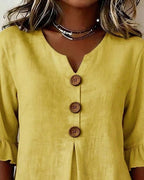 Sofía | Blusa abotonada con volantes