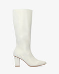 Bota de tacón en blanco suave