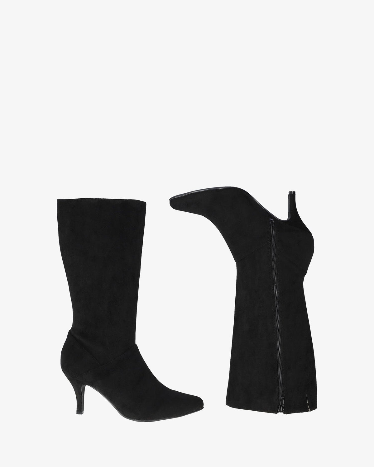 Bota alta en símil ante negro