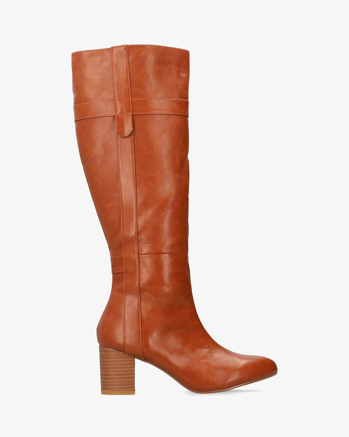 Bota alta en soft marrón