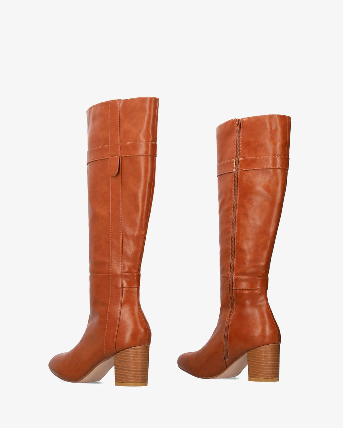 Bota alta en soft marrón