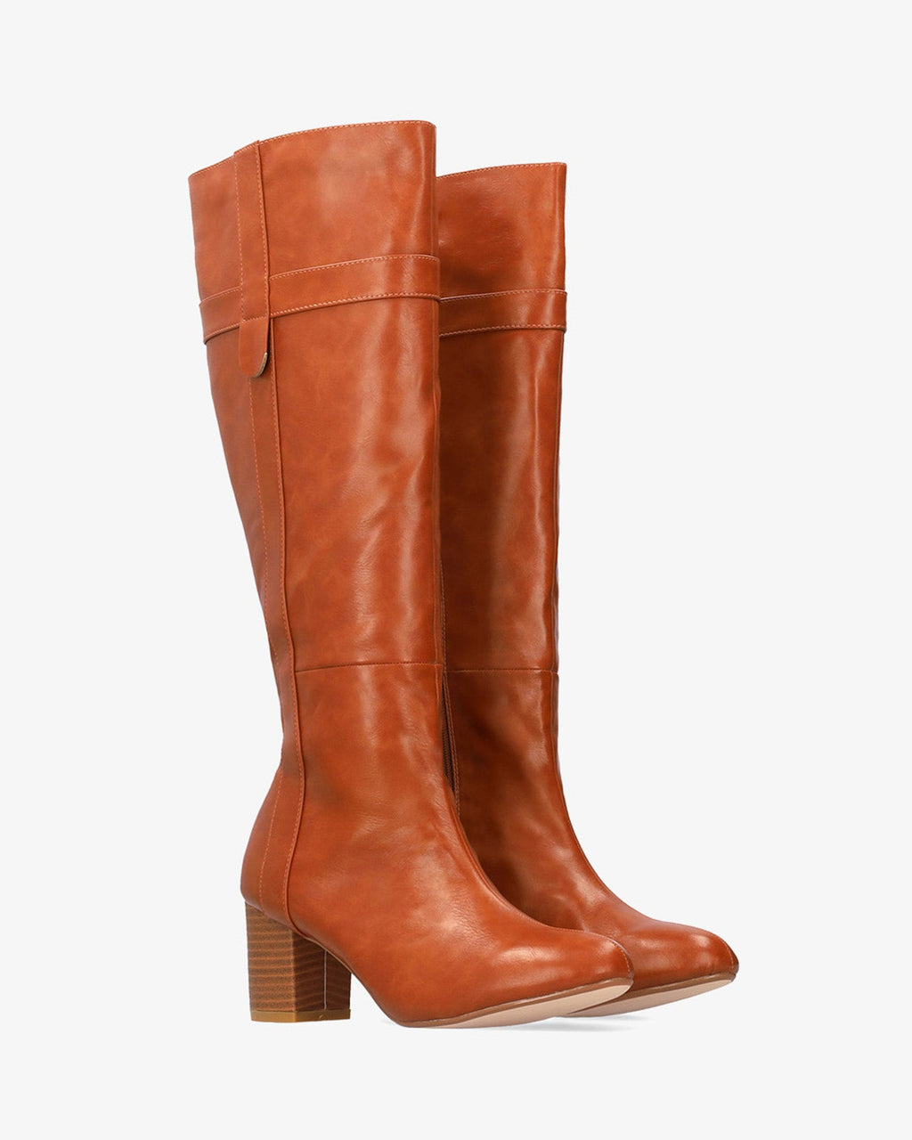 Bota alta en soft marrón