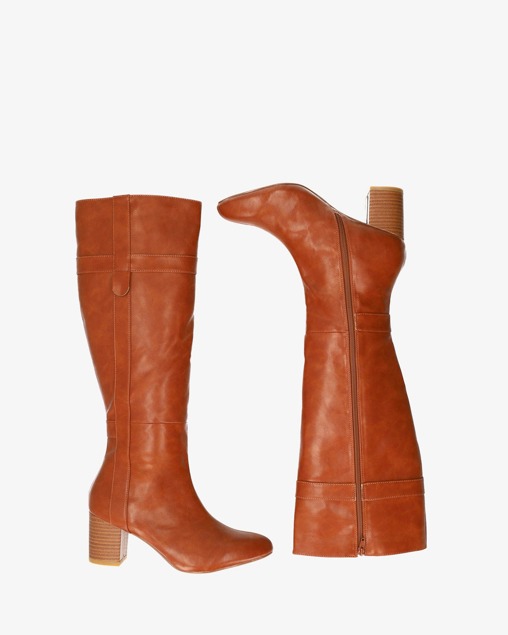 Bota alta en soft marrón