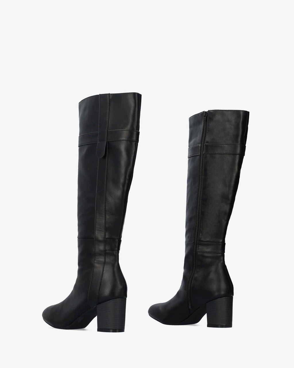 Bota alta en soft negro