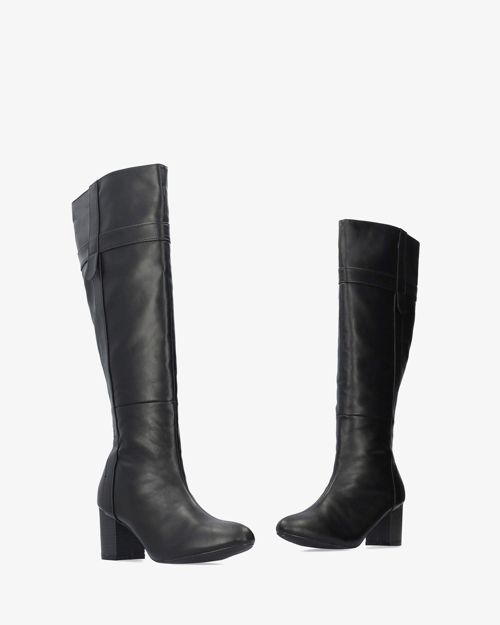 Bota alta en soft negro