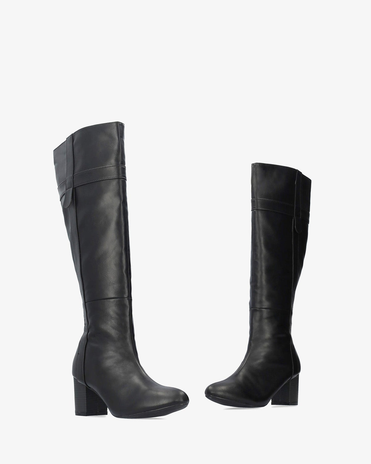 Bota alta en soft negro