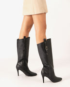 Bota alta tacón en soft negro