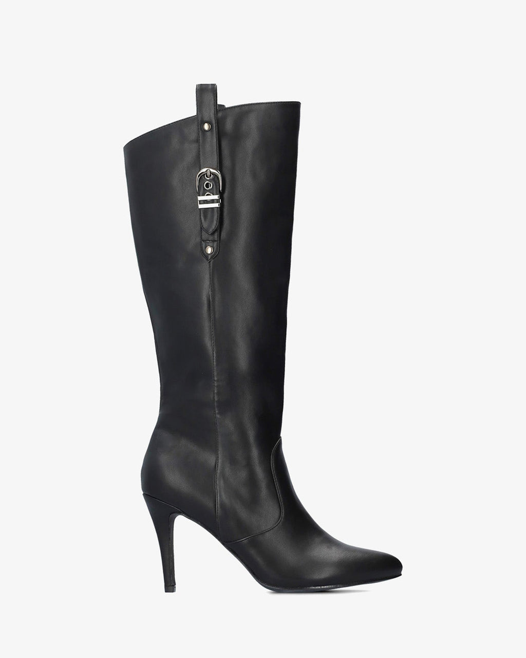 Bota alta tacón en soft negro