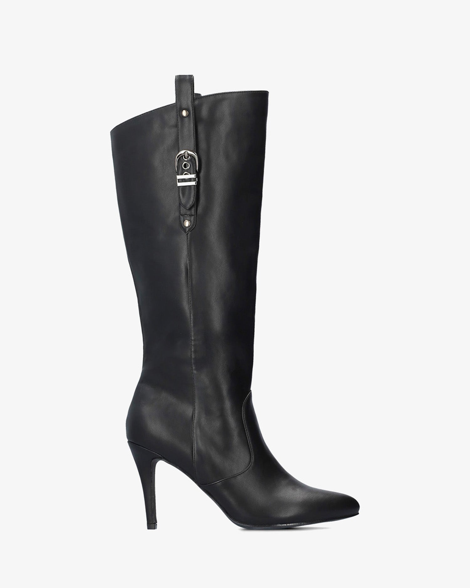 Bota alta tacón en soft negro