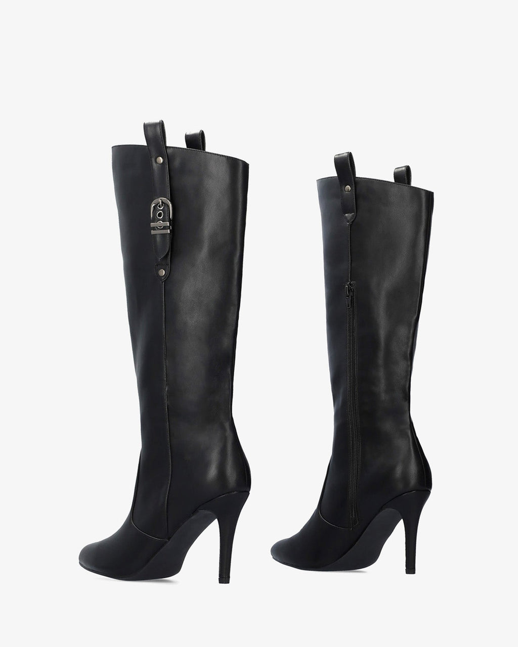 Bota alta tacón en soft negro