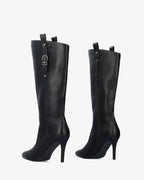 Bota alta tacón en soft negro
