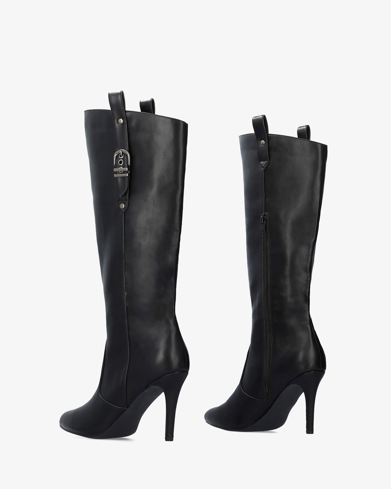 Bota alta tacón en soft negro