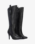 Bota alta tacón en soft negro
