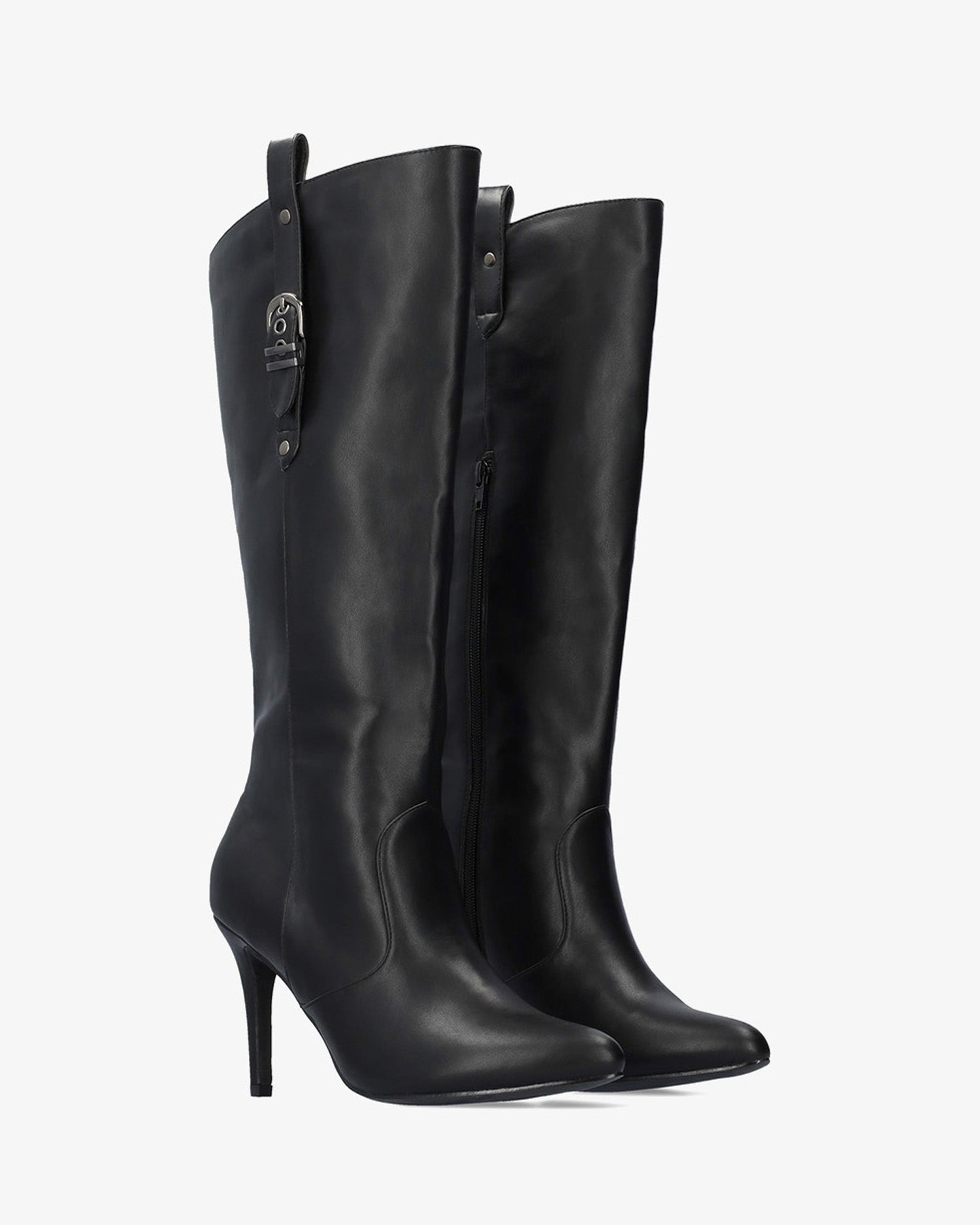 Bota alta tacón en soft negro