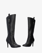 Bota alta tacón en soft negro