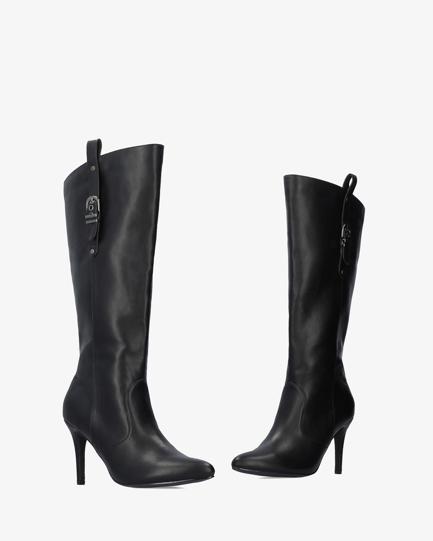 Bota alta tacón en soft negro