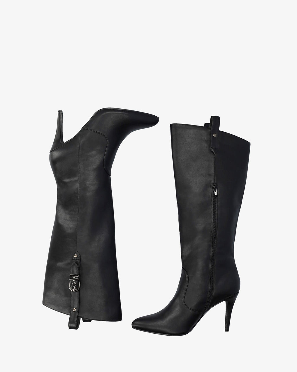 Bota alta tacón en soft negro