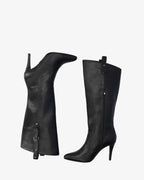 Bota alta tacón en soft negro
