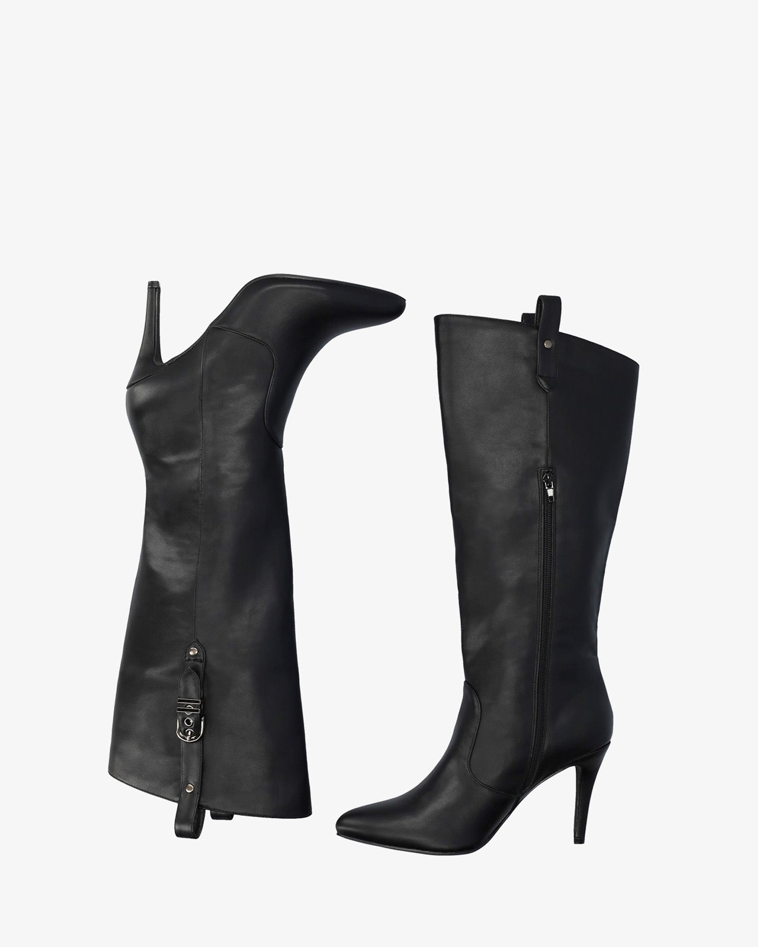 Bota alta tacón en soft negro