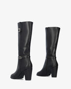 Bota alta en soft negro