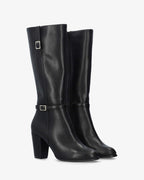 Bota alta en soft negro