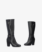 Bota alta en soft negro