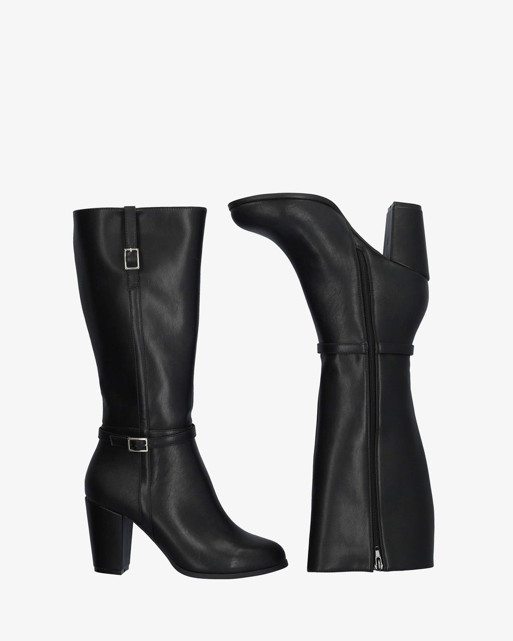 Bota alta en soft negro