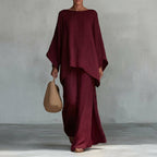 Christine | Conjunto de dos piezas con mangas largas y pantalón de pierna ancha
