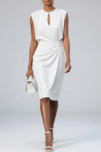 Éloise | Vestido midi drapeado