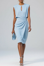 Éloise | Vestido midi drapeado