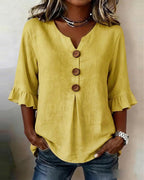 Sofía | Blusa abotonada con volantes