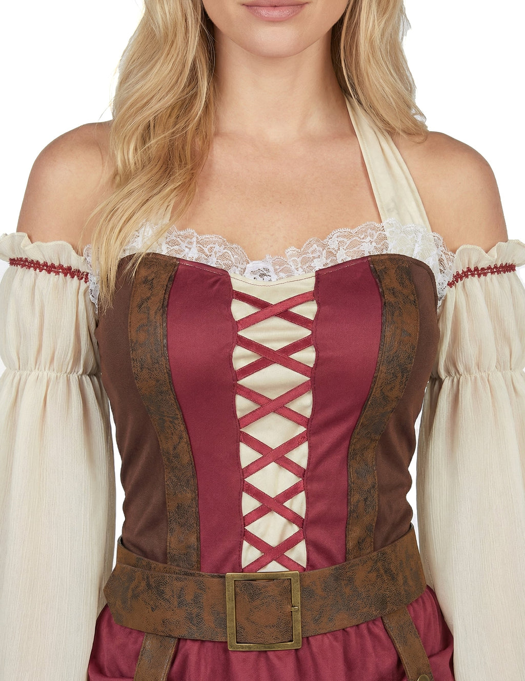 Disfraz pirata burdeo sexy para mujer