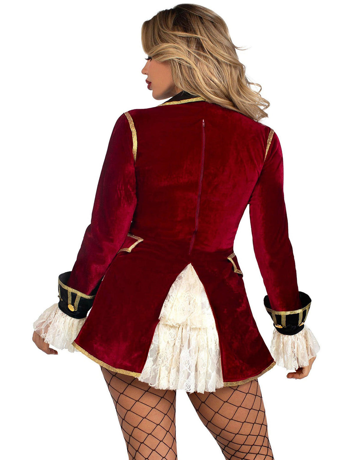 Disfraz de pirata sexy burdeos para mujer