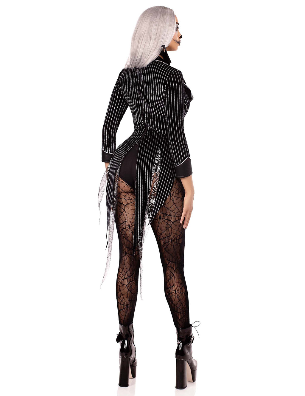 Disfraz sexy de esqueleto con lentejuelas para mujer
