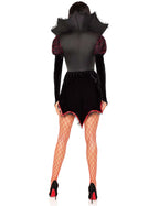 Disfraz de vampiresa sexy rojo y negro para mujer