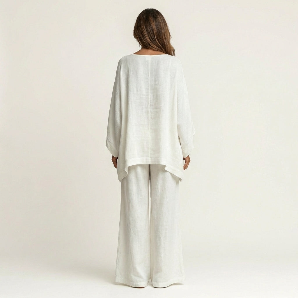 Mar | Conjunto bohemio de mezcla de lino