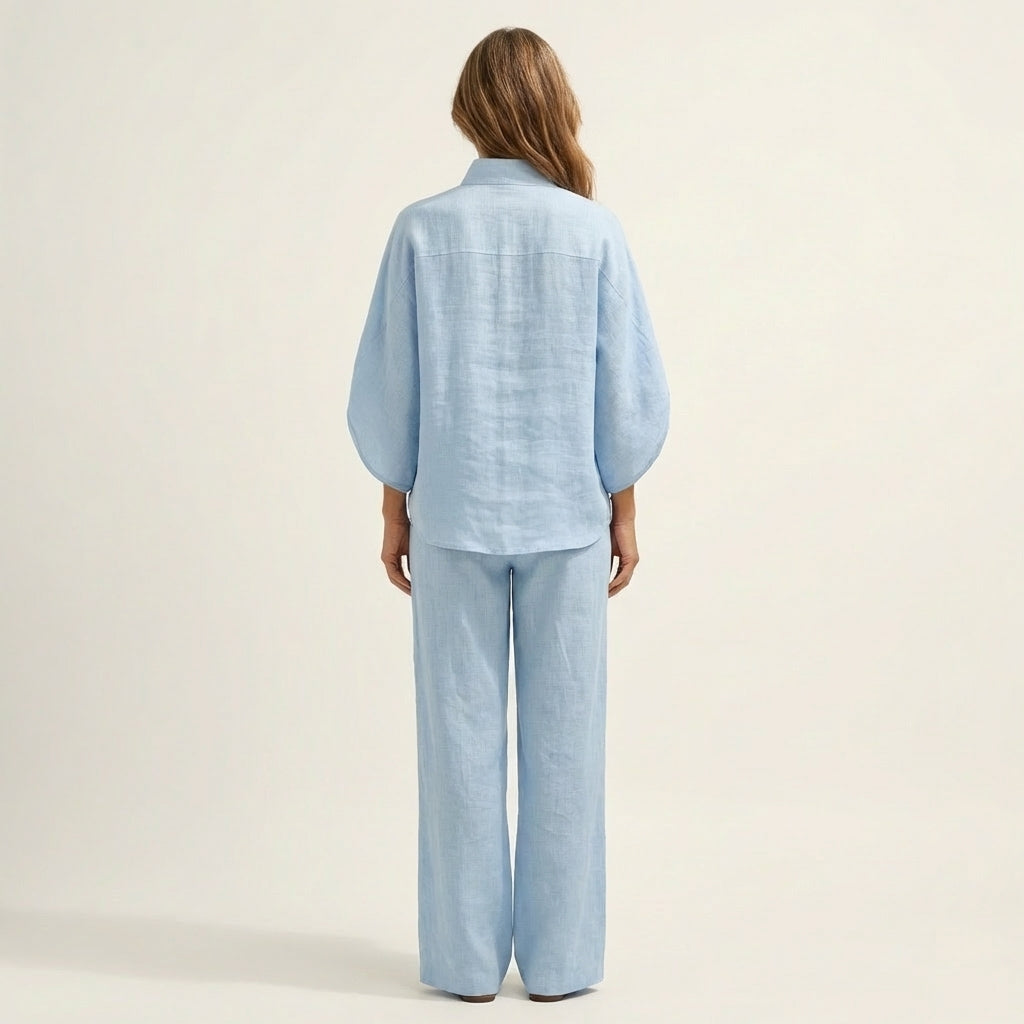 Zoe | Conjunto de dos piezas de lino