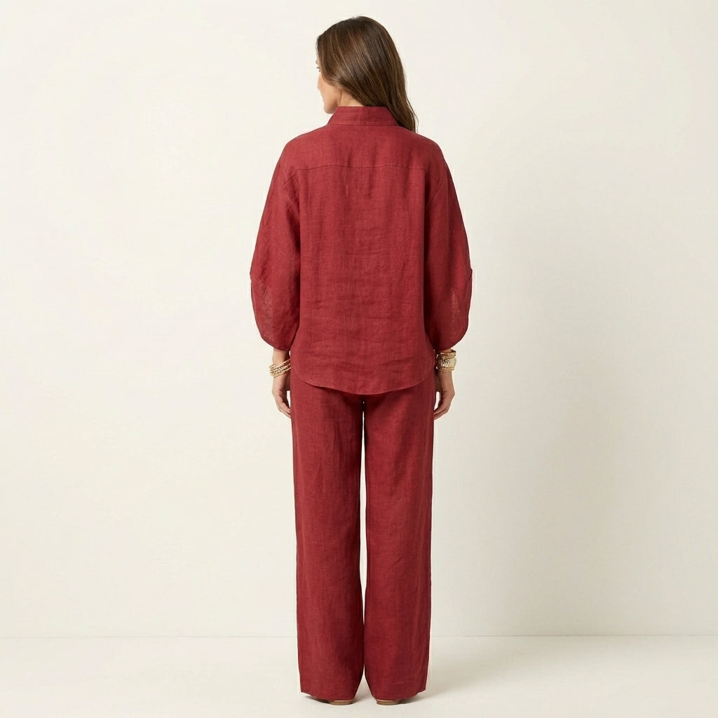 Zoe | Conjunto de dos piezas de lino