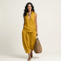 Sol | Conjunto de top cruzado y pantalón ancho